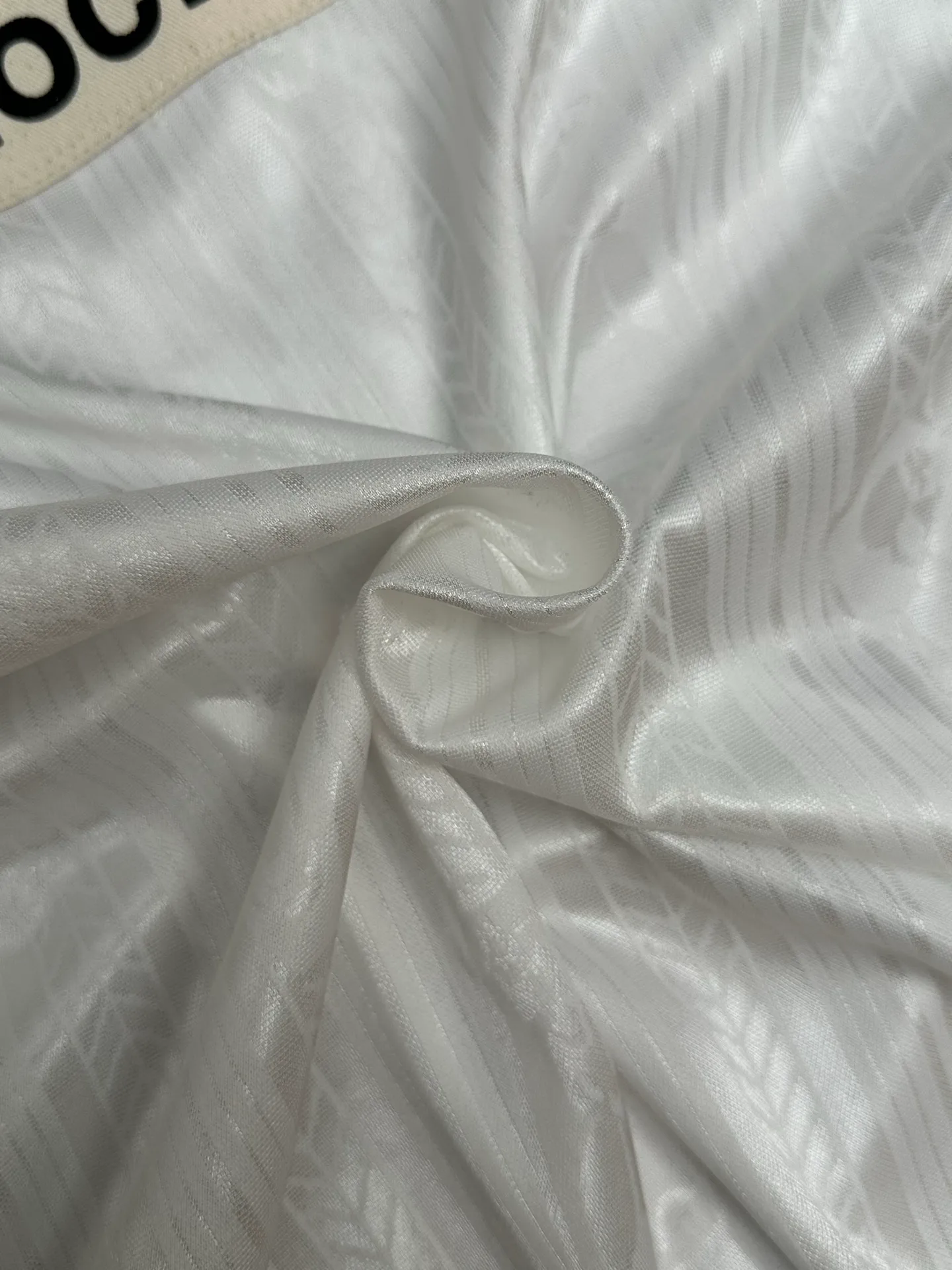Acne Studios 26SS football jersey technical jacquard fabric logo top Authentic 5500 purchased and developed, customized polyester fiber high count jacquard fabric 170 grams, 100% cotton twill fabric grams, flat machine ribbing, high temperature heat transfer, template embroidery, glue printing, jacquard fabric, customized 1:1 chapter, customized 1:1 trademark, loose version Size: S M L XL